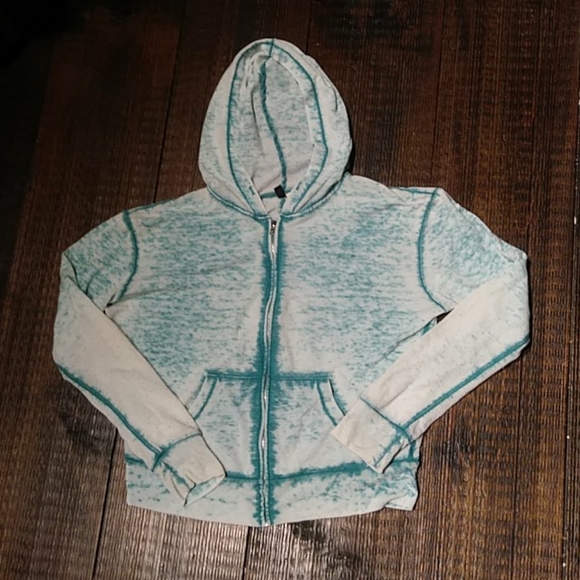Distressed zip-up hoodie - Picture 1 of 4